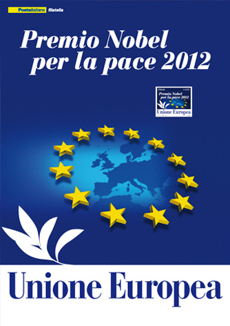 Folder Filatelico Premio Nobel per la pace 2012 all'Unione Europea - Biancolapis - Design per la Comunicazione