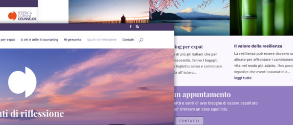 Sito web Federica Corsini counselor sito web - Biancolapis - Design della Comunicazione