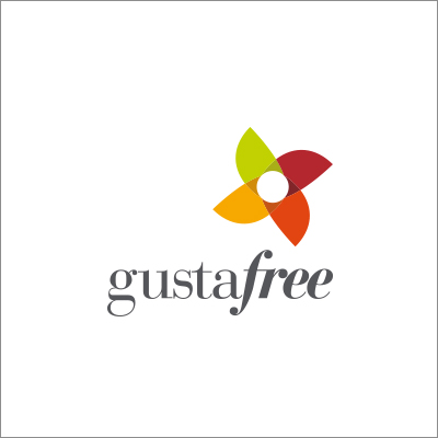 Logo Gusta free - Biancolapis-Design della Comunicazione
