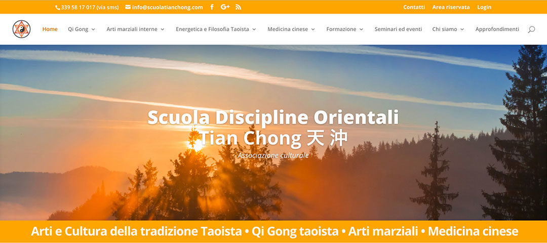 Sito web per la Scuola Discipline Orientali Tian Chong