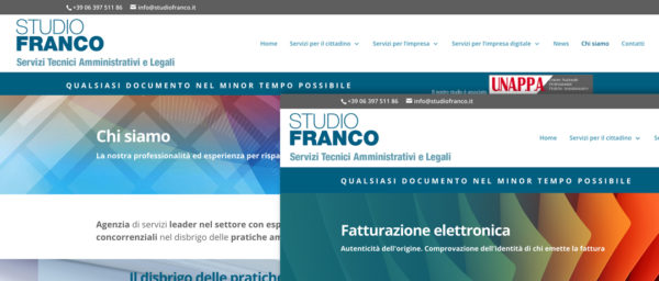 Studio franco sito web - Biancolapis - Design della Comunicazione